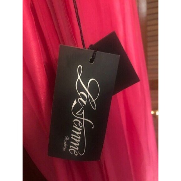La Femme Beautiful Fuchsia, Prom, Formal Dance Gown Sz 2  $35 - Picture 7 of 9